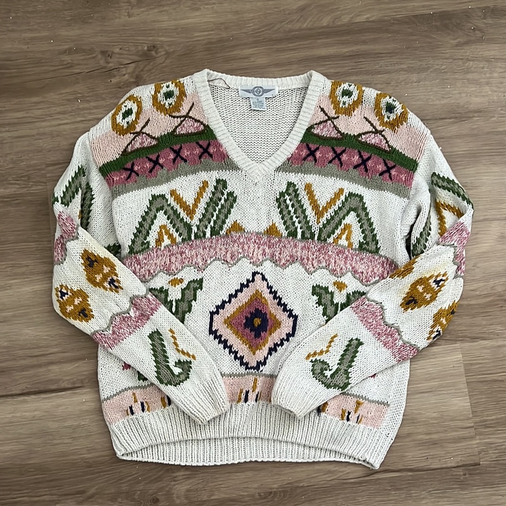 Vintage Aztec knitted Sweater